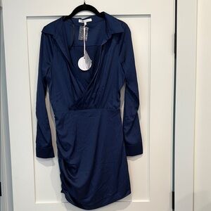 Elegant Navy Blue Women's Dress